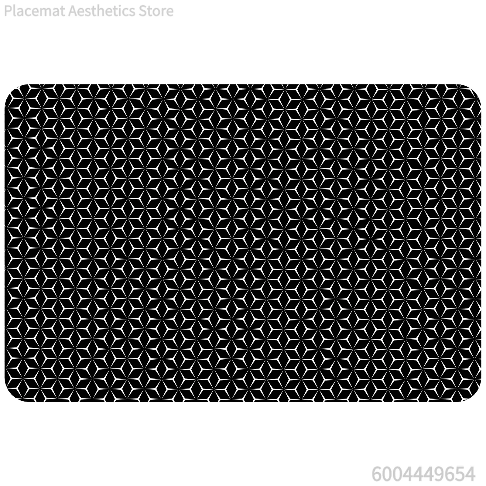 Mixed Geometric Marble Print Super Absorbent Drying Mat Waterproof Kitchen Counter Coffee Maker Drain Pad Decor Placemat