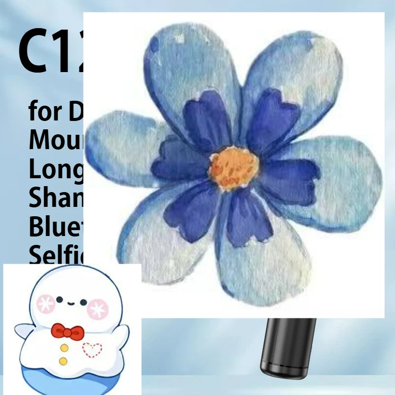 

C12 new selfie stick phone holder Bluetooth camera recording handheld mini desktop live streaming tripod travel