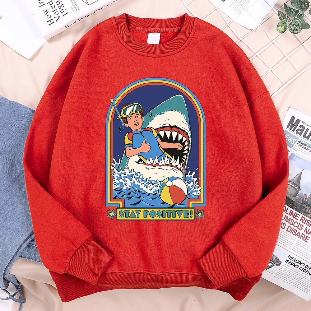 Being In A Desperate Situation Stay Positive Männer Hoodie Casual Fleece Sweatshirt Herbst Warme Pullover Mode Lose Sportswears – Detail 37
