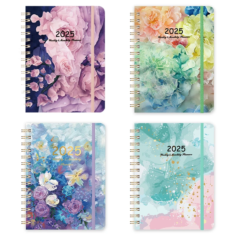 2025 Planner Notebooks Month Weekly Notebook Schedule Diary Schedule Journal School Office Supplies Stationery