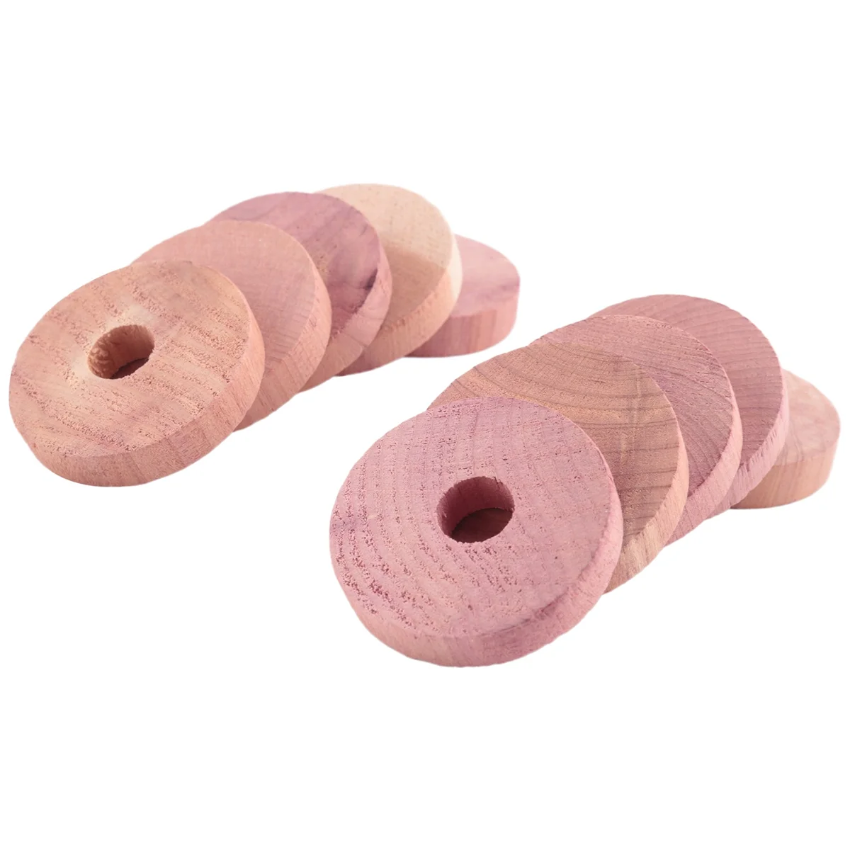 LDHL 50 Pack Cedar Wood Rings Moth for Clothes,Aromatic Cedar Blocks,for Closets and Drawers, Clothes Storage Protector