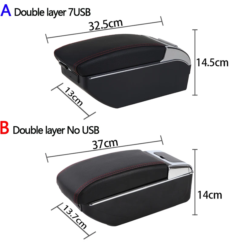 For Nissan Tiida C11 Armrest box For Nissan Sylphy Versa Tiida Latio Car Armrest box Interior Center Storage Box Car Accessories view 4