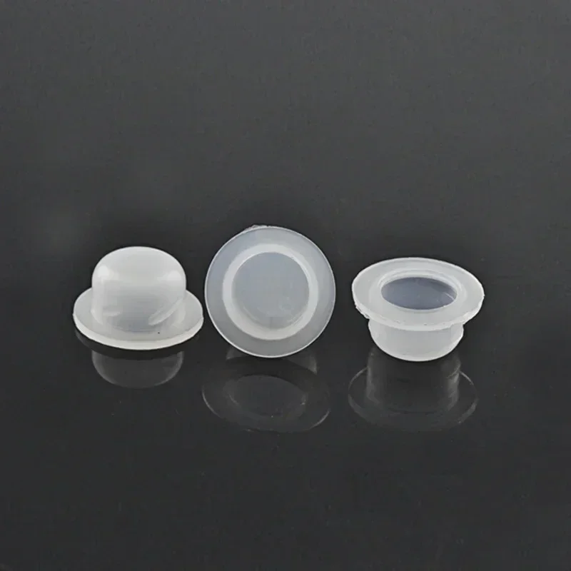 18R Essential Oil Bottle Plug  for Leak-Proof Inner Stopper Drop Stopper Silicone Cap PlasticConcave T-Type Flat Stopper - Image 5