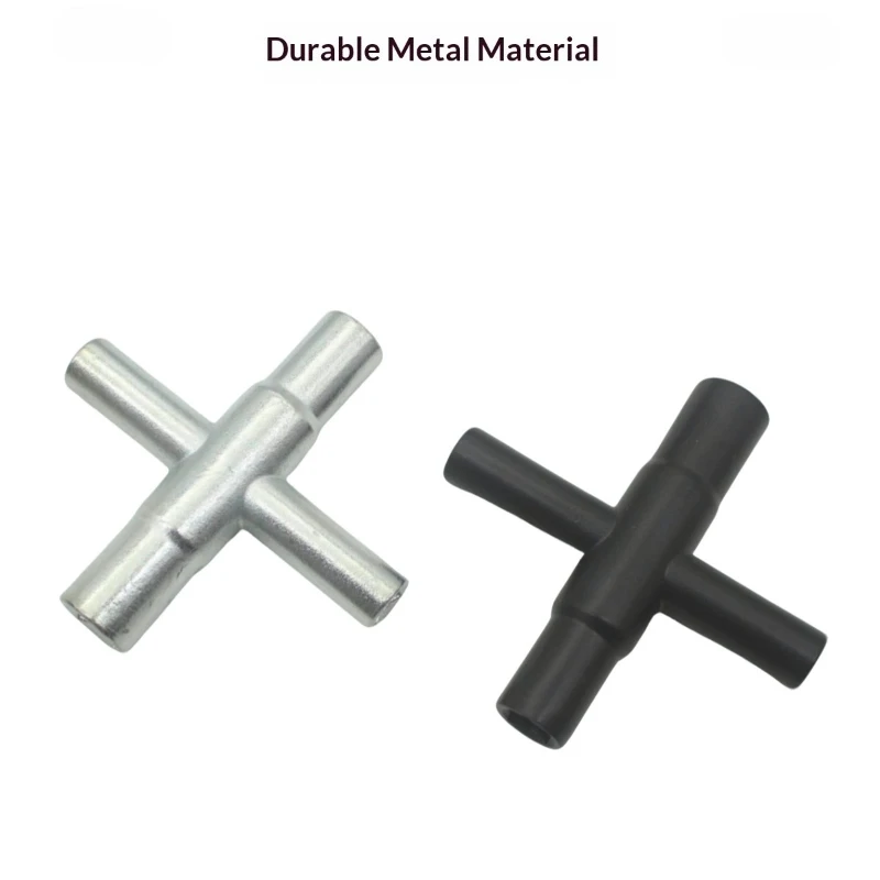 2Pcs Heavy Duty 4-Way Sillcock Key Steel Water Utility Key for Valve Faucet Spigots & Hose Bib Multipurpose Water Utility Tool
