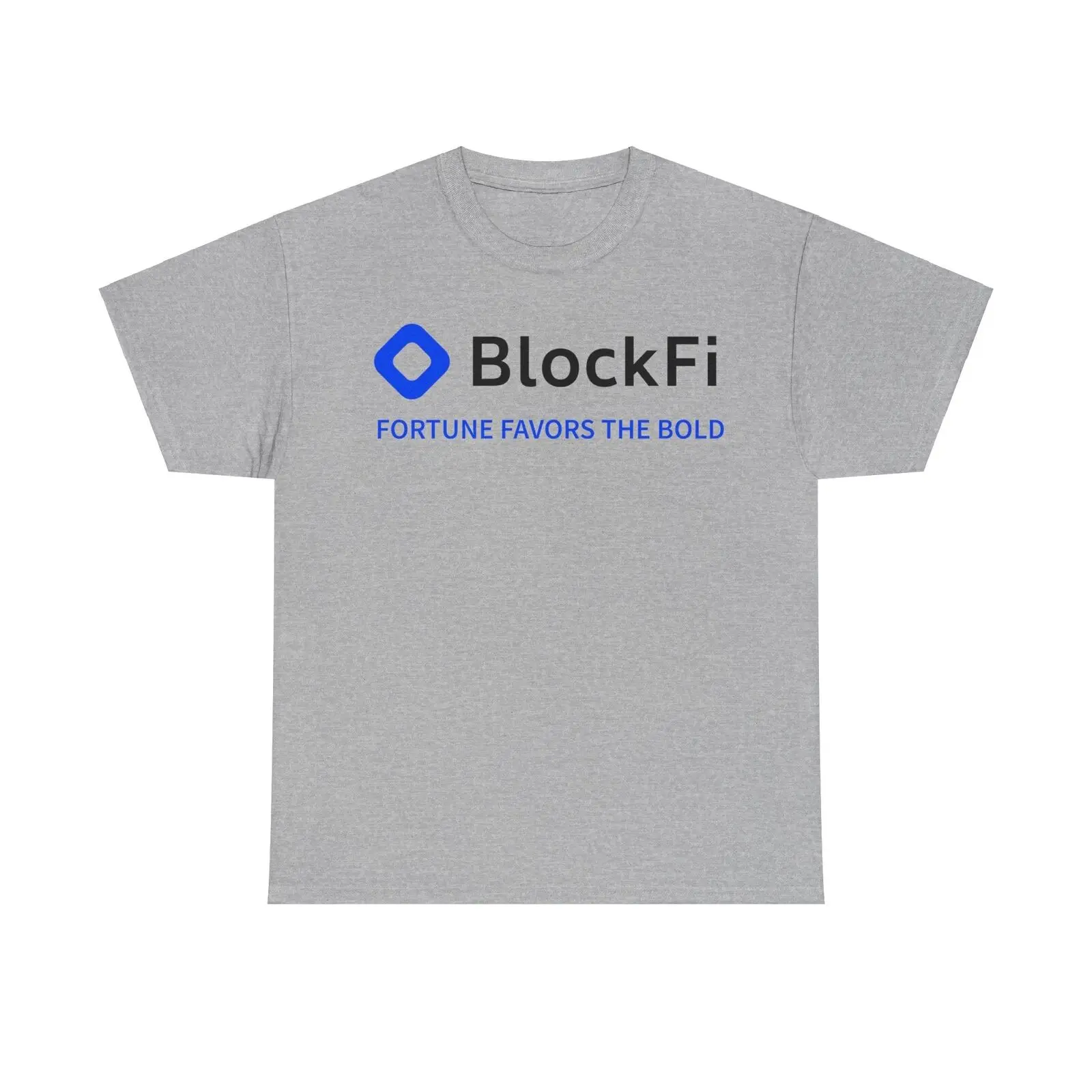 BlockFi Logo T Shirt Fortune Favors The Brave