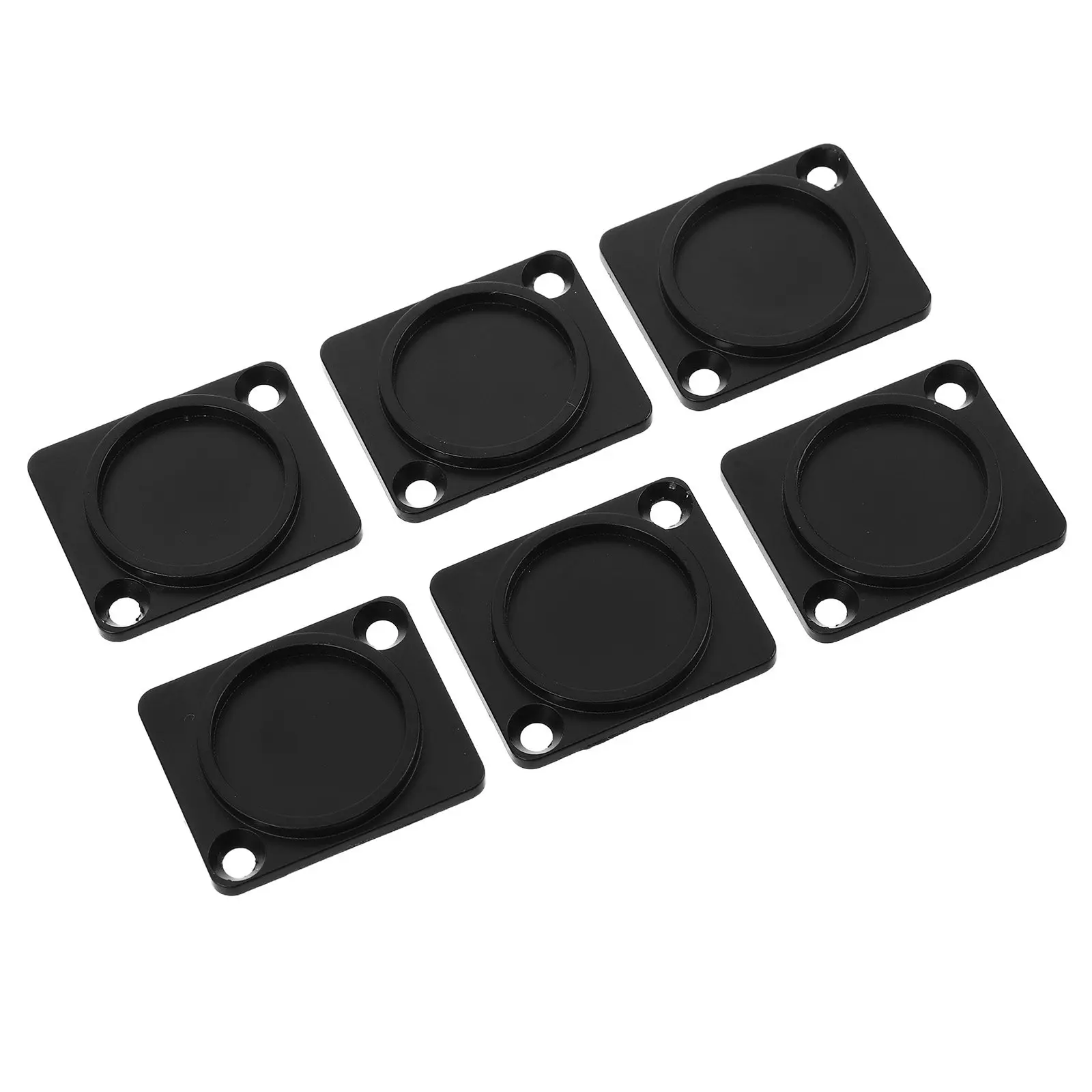 6Pcs Heavy-Duty Metal Blank Plate for Audio Rack Mount Xlr Connectors Chassis Cover Speaker Wire Connector Dust Guard Accessory view 5