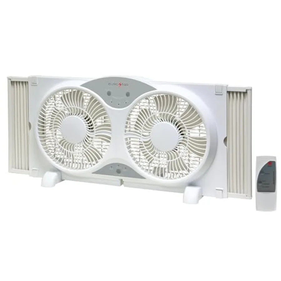 Twin Window Fan, White, 37