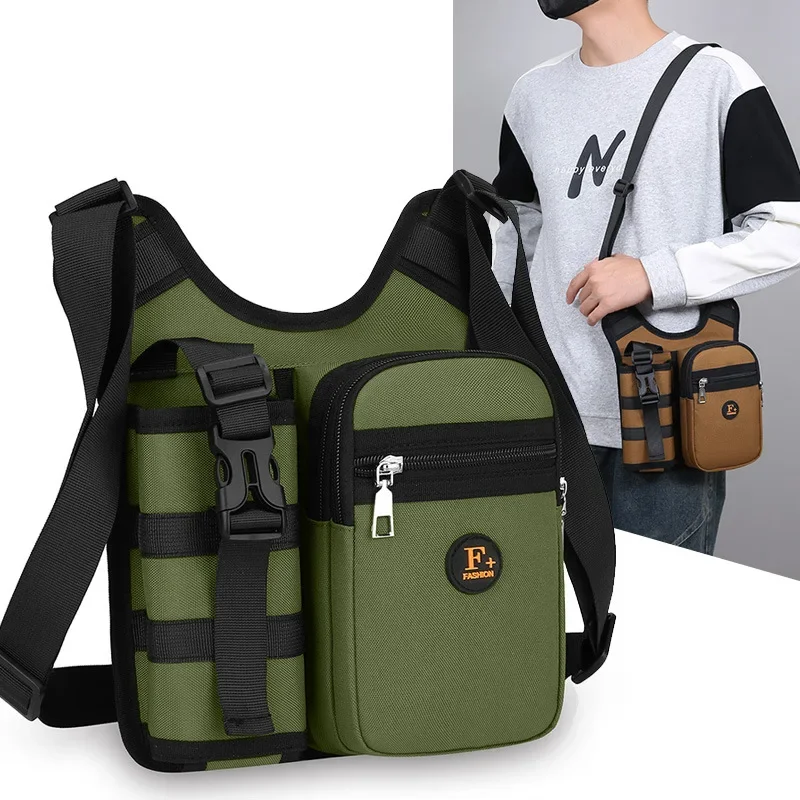 

Water bottle storage multifunctional cross body bag travel large capacity diagonal span single shoulder back cross body