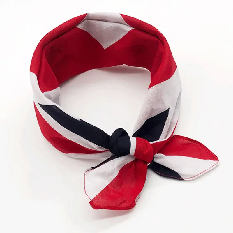 652F Union Jack Bandanas Novelty Classic Motorcycle Face Mask Square Scarf Headwear Handkerchief Cowboy Wraps for Men Women