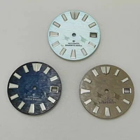 Esfera de 28.5mm NH35/NH36 con brillo verde en la oscuridad, diseño de diablo en relieve, esfera mecánica tipo S para modificación de Seiko.