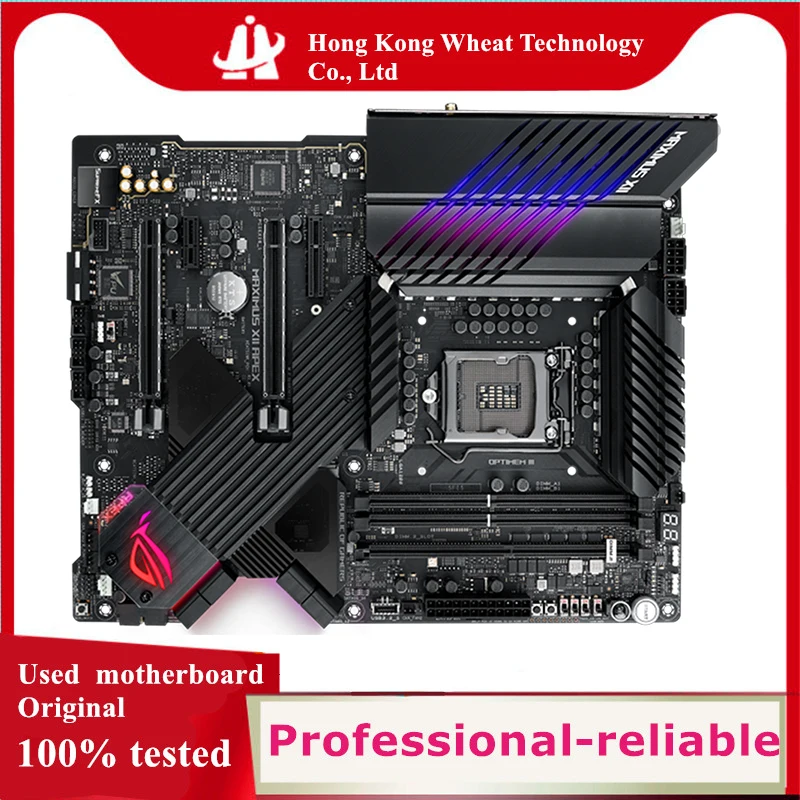 Intel For Z490 ROG MAXIMUS XII APEX motherboard Used original LGA 1200 DDR4 128GB M.2 NVME USB3.0 SATA3 Desktop Mainboard