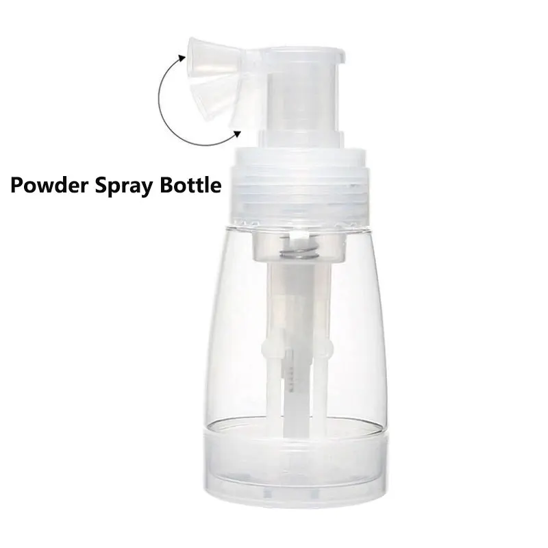 Flacon pulvérisateur à pompe pour poudre de talc, poivre, assaisonnement, poudre libre, accessoires de salon, 17ml/180ml (1 pièce/2 pièces)