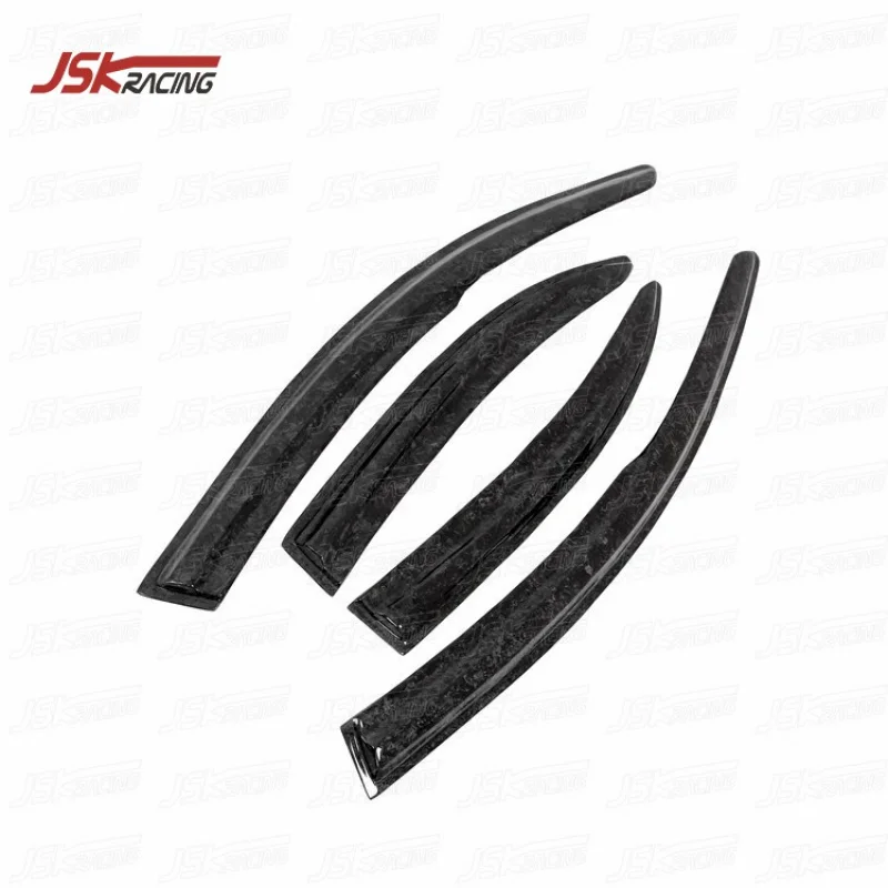FORGED CARBON FIBER WINDOW VISOR SUN For 2008-2015 MITSUBISHI LANCER EVOLUTION EVO X