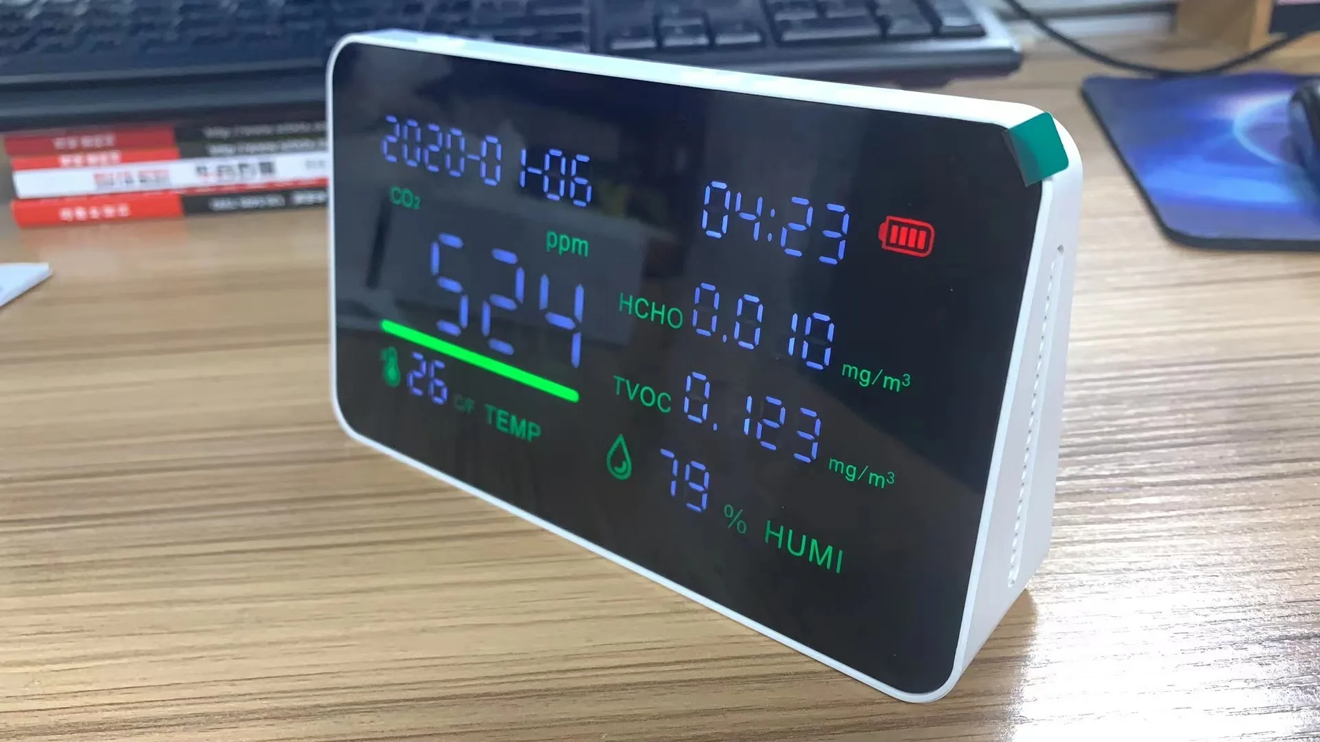 

Портативный детектор углекислого газа TVOC CO2, монитор углекислого газа, детектор формальдегида, открытый кемпинг