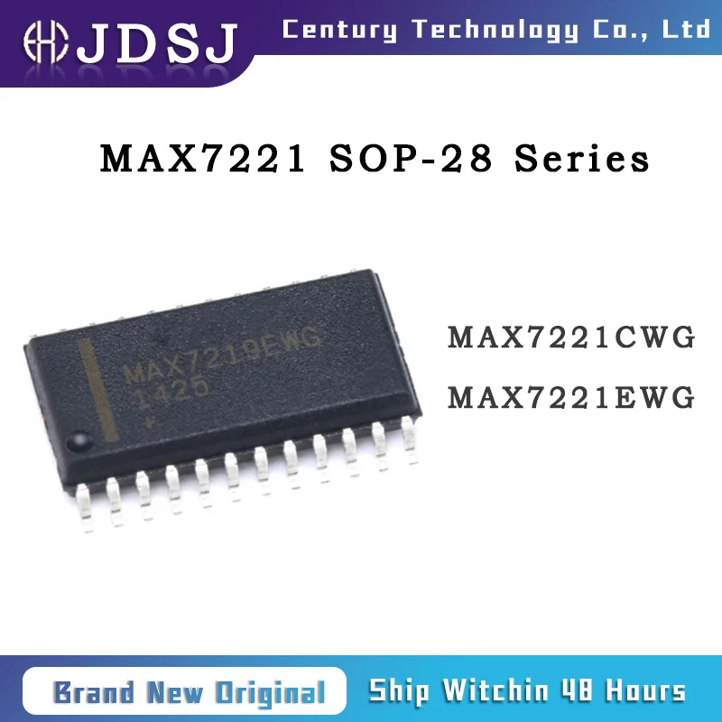 

10PCS MAX7221CWG MAX7221EWG SOP24 Brand New Original IC Chip