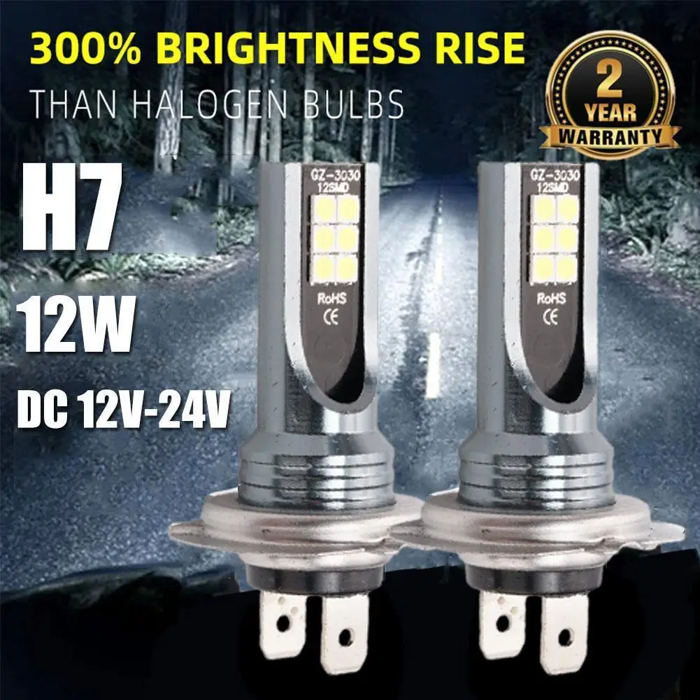 1pcs H7 LED Headlight Bulb Beam 100W High Power LED H1 H3 H4 H11 Headlamp 6000K White Super Bright Driving DRL Auto