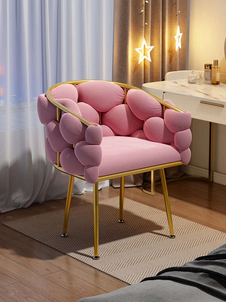 

Single person sofa chair, light luxury, modern simplicity, bedroom, lazy person, household makeup and dressing table, chair