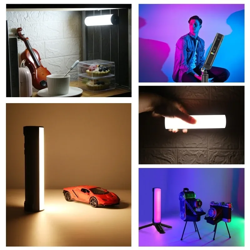 PULUZ 17cm Photo Handheld Full Color RGB Stick Light Magnetic LED Fill Light Handheld Light Wand