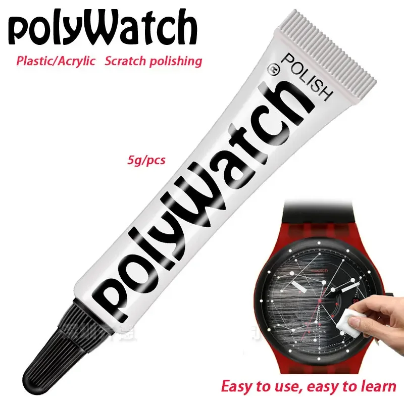 1 Sets Polywatch Glass Polish Paste Fit for Acrylic Crystals Glass Scratch Remover Repair Sanding Polishing Grinding Paste Tools