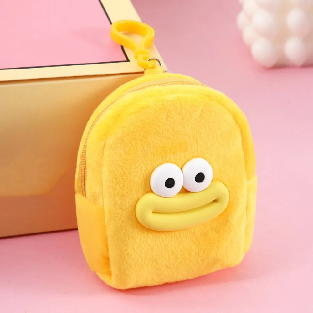 Sausage Boca Plush Coin Purse, Batom Bag, Fone de ouvido, Carteira Zero Portátil, Dos desenhos animados Kawaii Mini Saco De Armazenamento, Cabo de dados