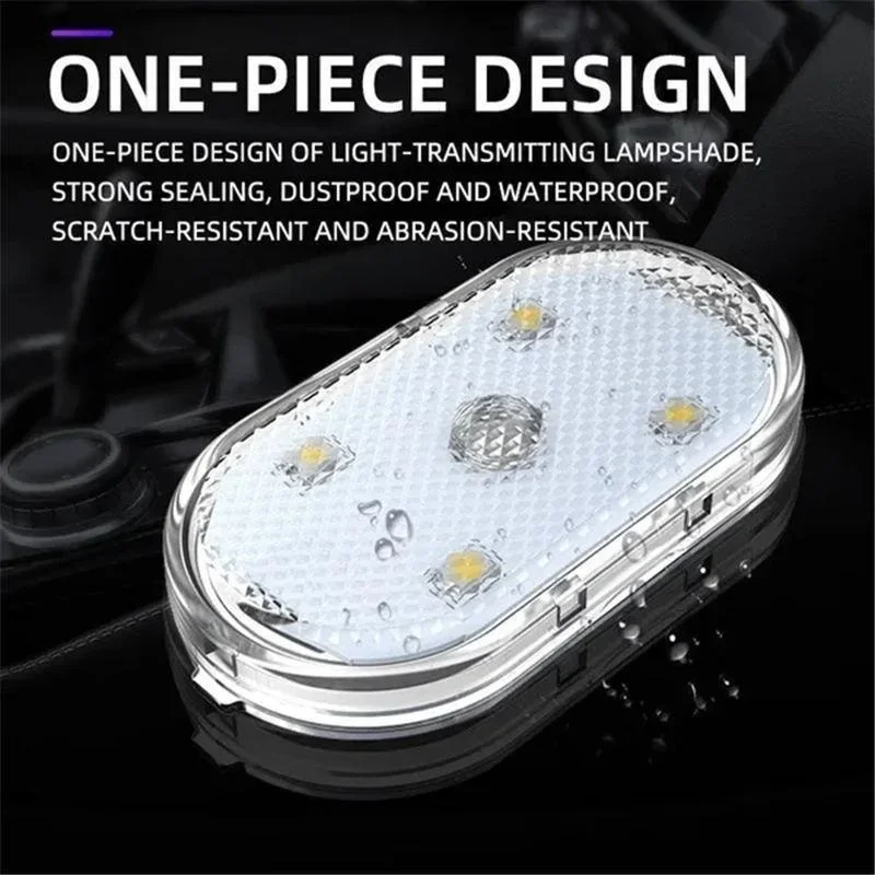Kabellose LED-Leuchten für Autoinnenraum, Auto-LED-Innenbeleuchtung, USB-Aufladbare Automotive Neon-Akzentbeleuchtung – Detail 5