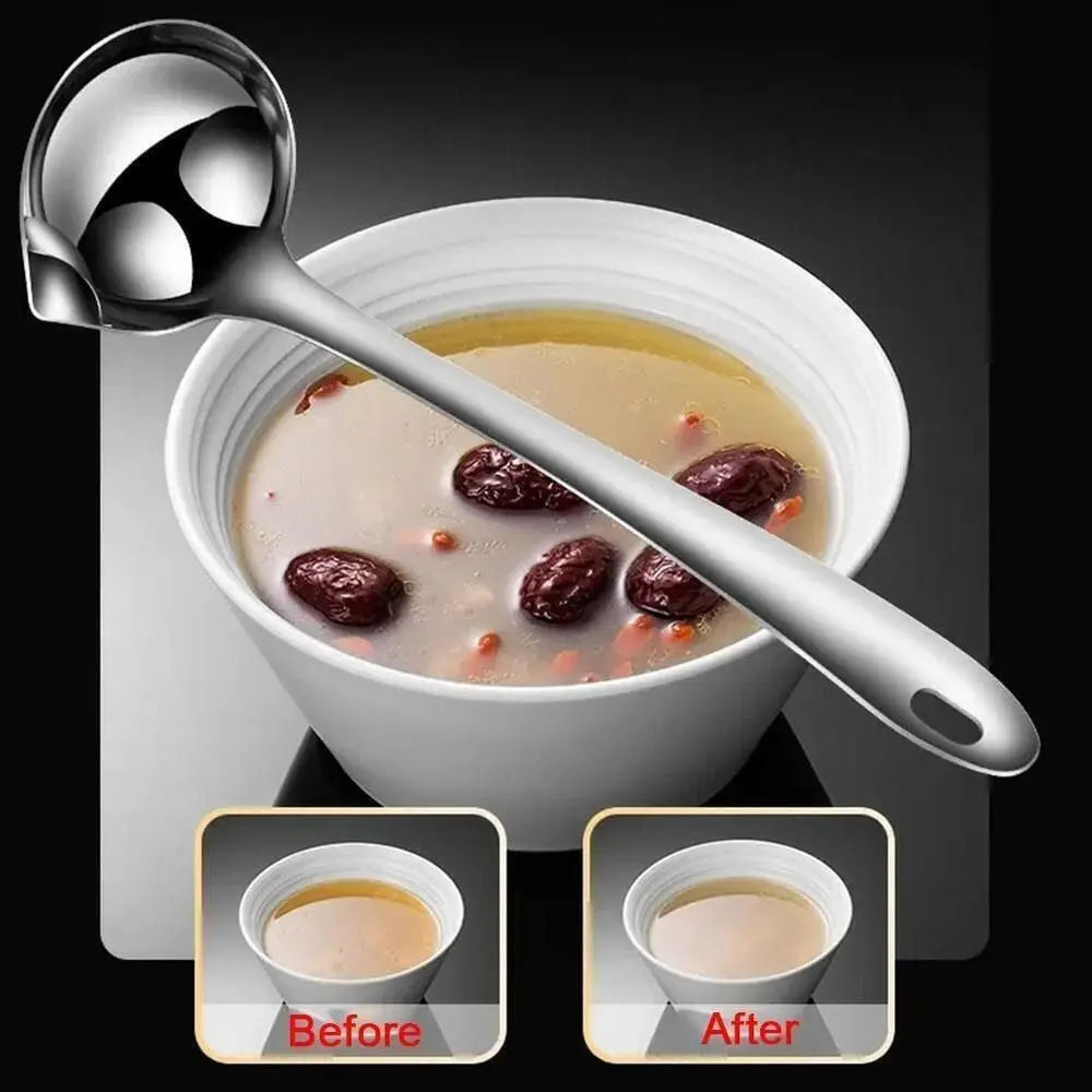 Oil Soup Separate Spoon Colander Strainer Stainless Oil Ladl| Filter Leaking Spoon Soup Ladle Kitchen Tools