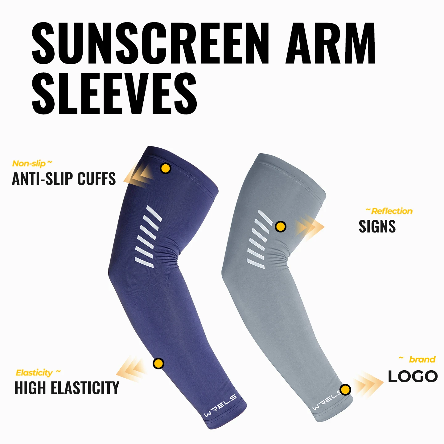 AliExpress NONE WRELS Arm Sleeves Cooling Ice Silk UV Protection Reflective Running Cycling Sleeves Basketball Fishing Driving Sun Sleeves Cover