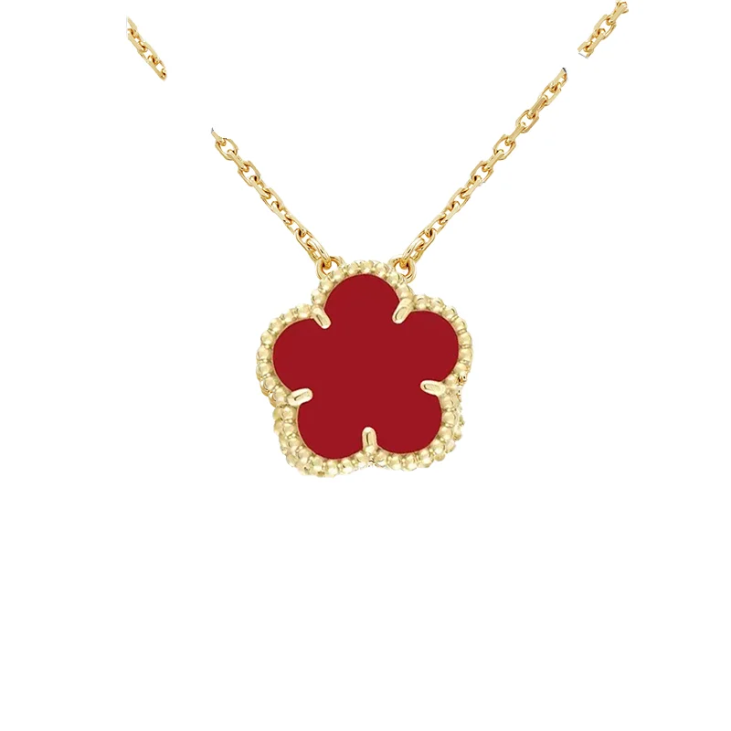 قلادة من الفضة الإسترليني عيار 925 بأربع أوراق البرسيم مع شعار VAN: رمز مثالي للأناقة والحظ #2