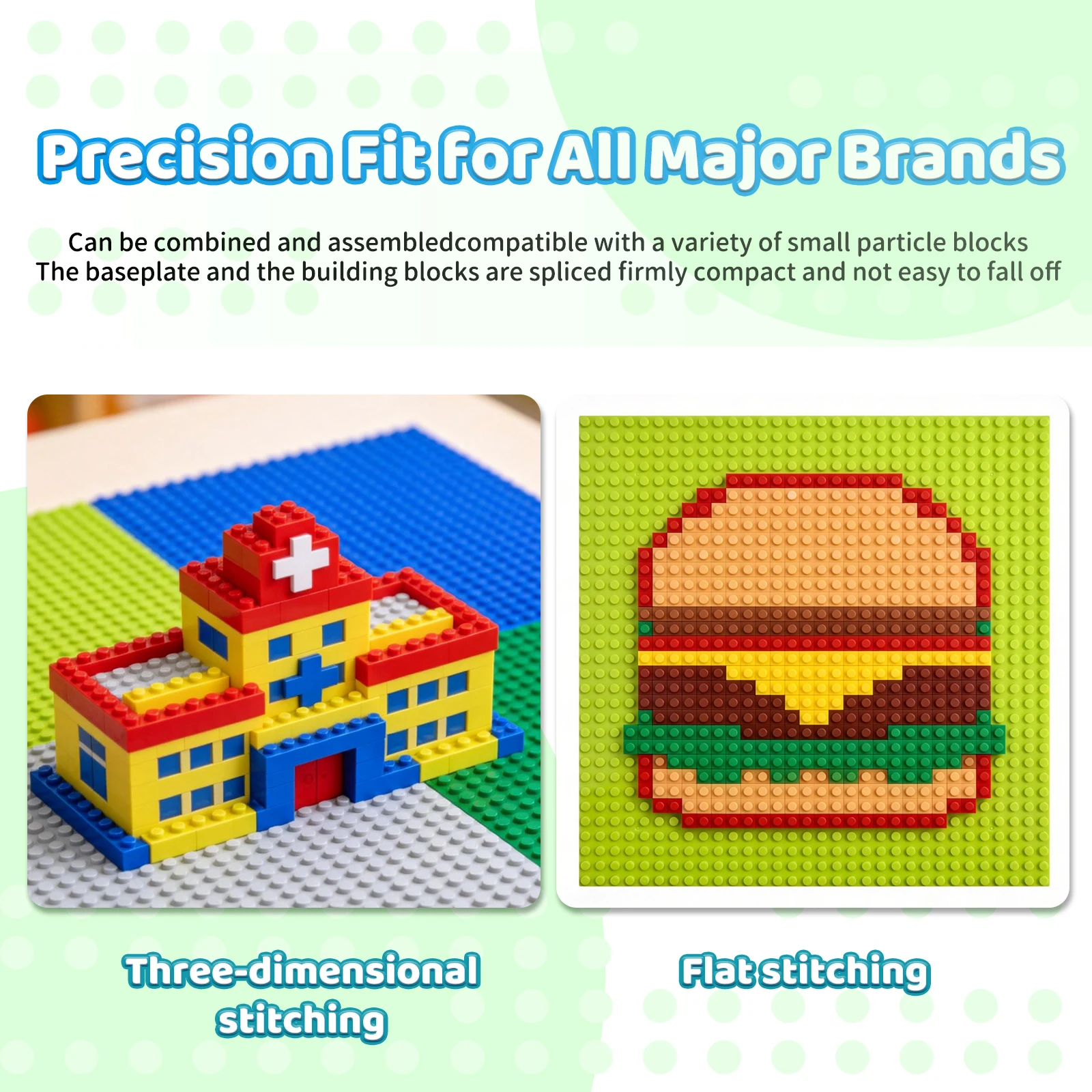 Building Blocks Baseplate 32x32 Dots Classic Building Brick Base Plate for City MOC Creations DIY Toy Building Board for Kids gallery 2