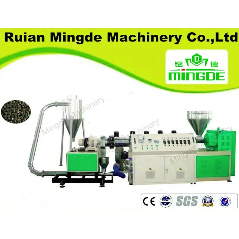 Wind Cooling Hot Cutting Waste Plastic Granulating Machine
