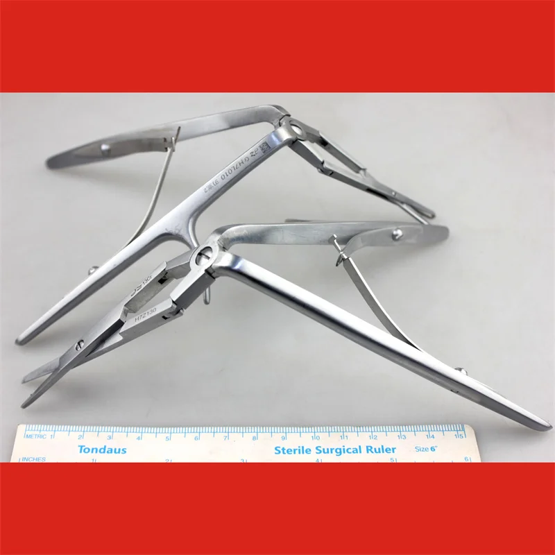 Nasal septum bone scissors cortical cartilage biting rongeur nasal cavity spreader Admiralty otolaryngology instrument medical