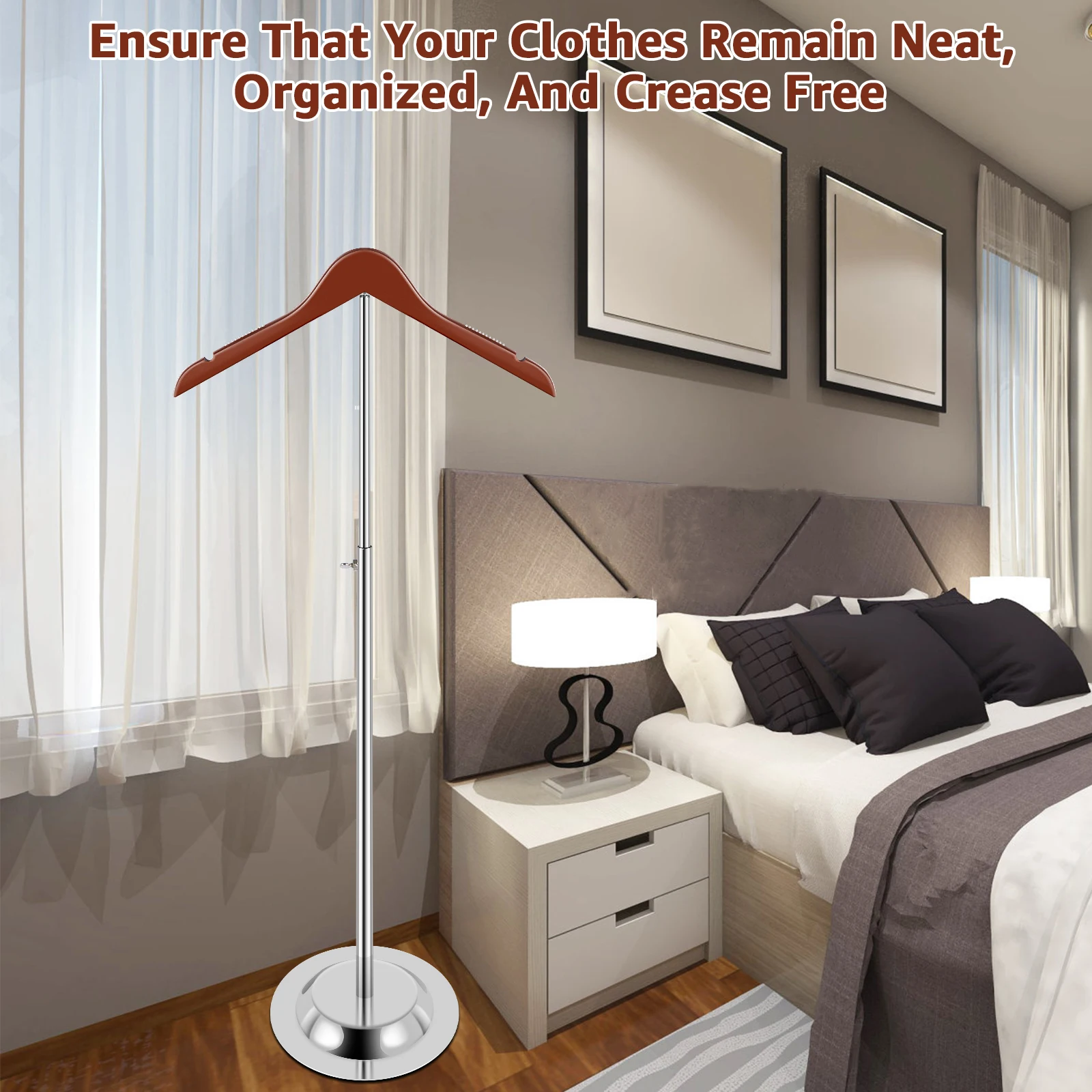 Adjustable T-Shirt Display Stand 40-70cm Flexible Shoulder Rack Multi-Purpose Holder Jacket Sweater Coat Garment Display Stand
