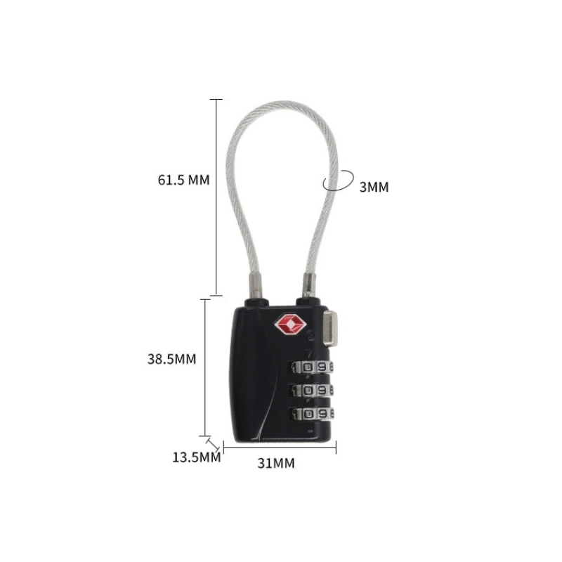 TSA Customs Code Lock Smart Electronic Lock for Travel Luggage Password Changeable Lock Contrast Color Design Padlock