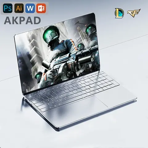 AKPAD 15.6 인치 노트북, 윈도우 11, 10 프로, 1920*1080, 저렴한 휴대용 인텔 노트북, 12G RAM, 128GB, 256GB, 512GB, 1TB SSD, HDMI 포트