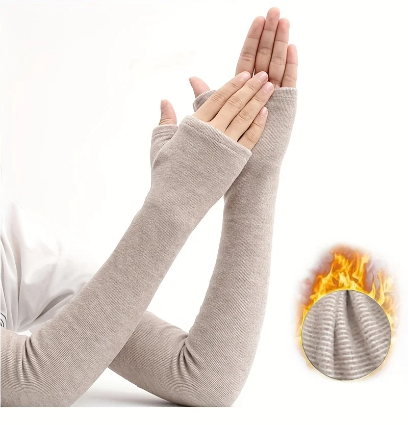 

Теплые удлиненные рукава для женщин и мужчин, осень-зима, утолщенные искусственные рукава, стиль 1, новый модный аксессуар.