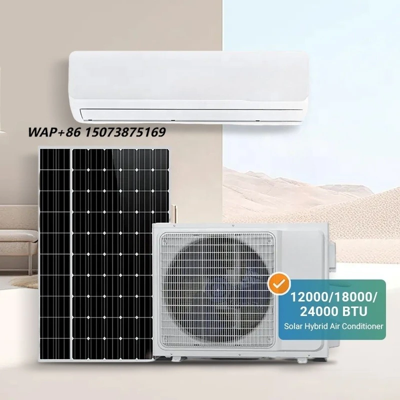 Deye Ac Dc Hybrid Solar air Conditioner 12000btu 18000btu 24000btu Solar air Conditioner for Homes with Panels and Battery