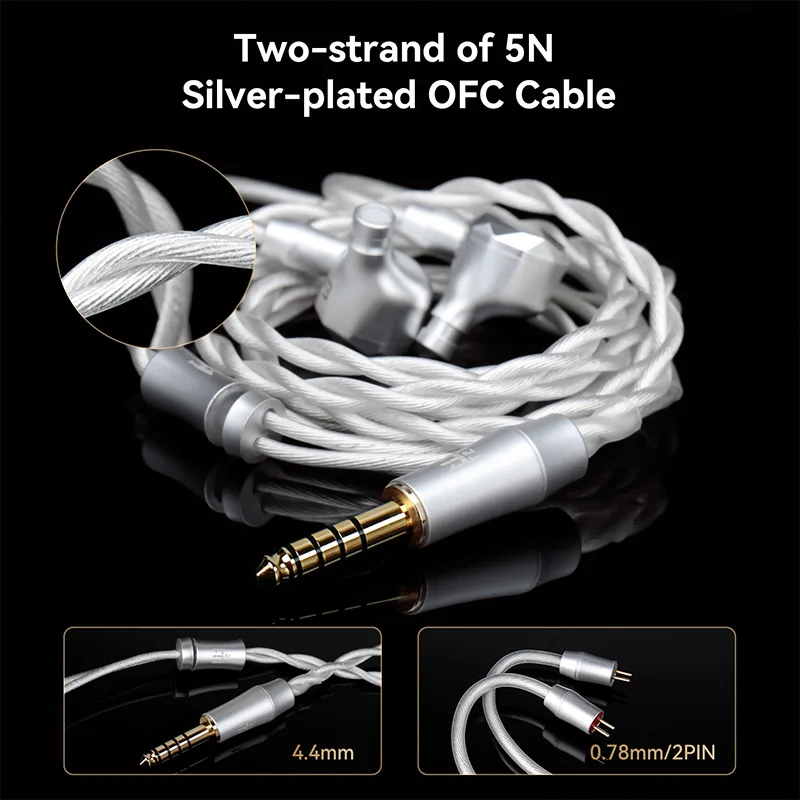 TRI KongTong I2 12 mm einzelne planare magnetische In-Ear-HiFi-Kopfhörer, Monitor-Klangqualität, Kopfhörer, Gaming-Headset mit Geräuschunterdrückung