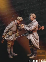 1/35 Resin Model Figure Kits GK , Two People，Military Theme，Unassembled And Unpainted,381C