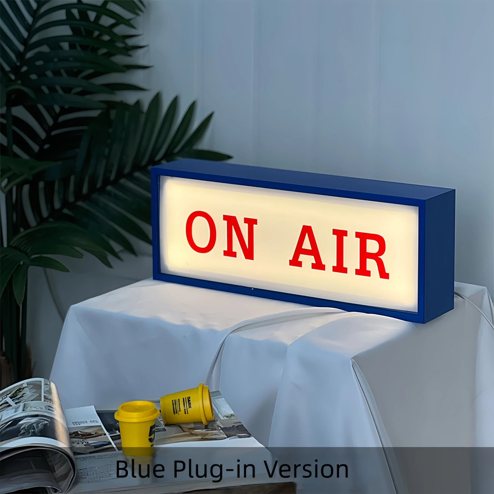 40*15cmPortable Rechargeable Desktop Light Box - Pull-Out Pickup Point Advertising Sign & Ambience Decorative Light