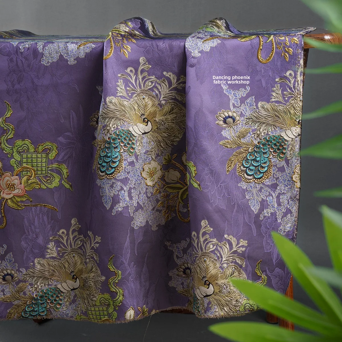 

Silky Smooth Breathable Chinese Sle Hanfu Dr Fabric Peaco Screen Opening Fraant Cloud Silk Flower Loom Material