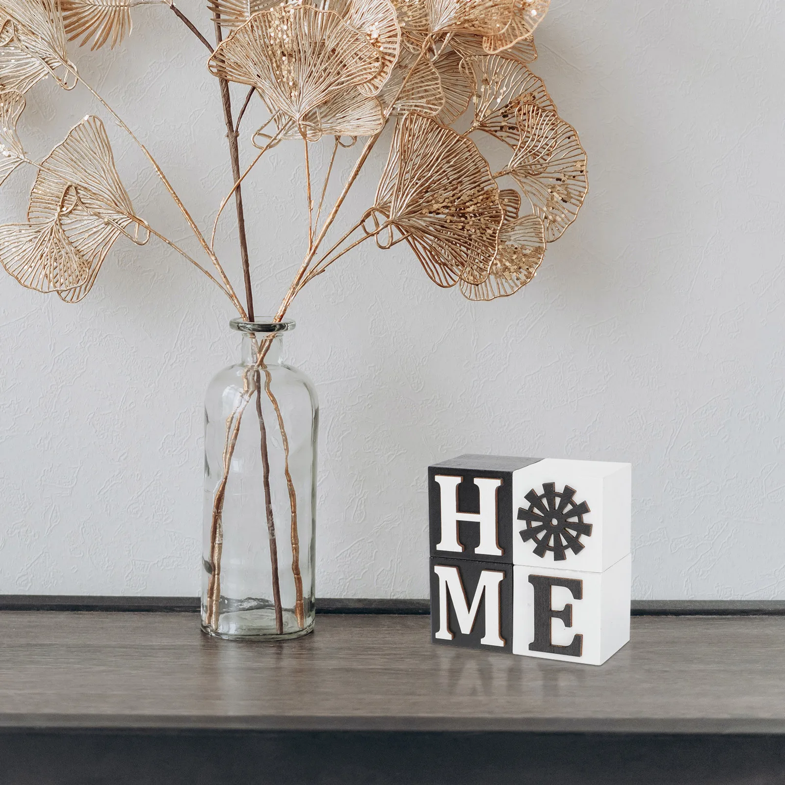 

4Pcs Farm Themed Rustic Style Ornament Decorative Home Decoration Bookshelf Decor Indoor Desktop Ornament for Festival Holiday