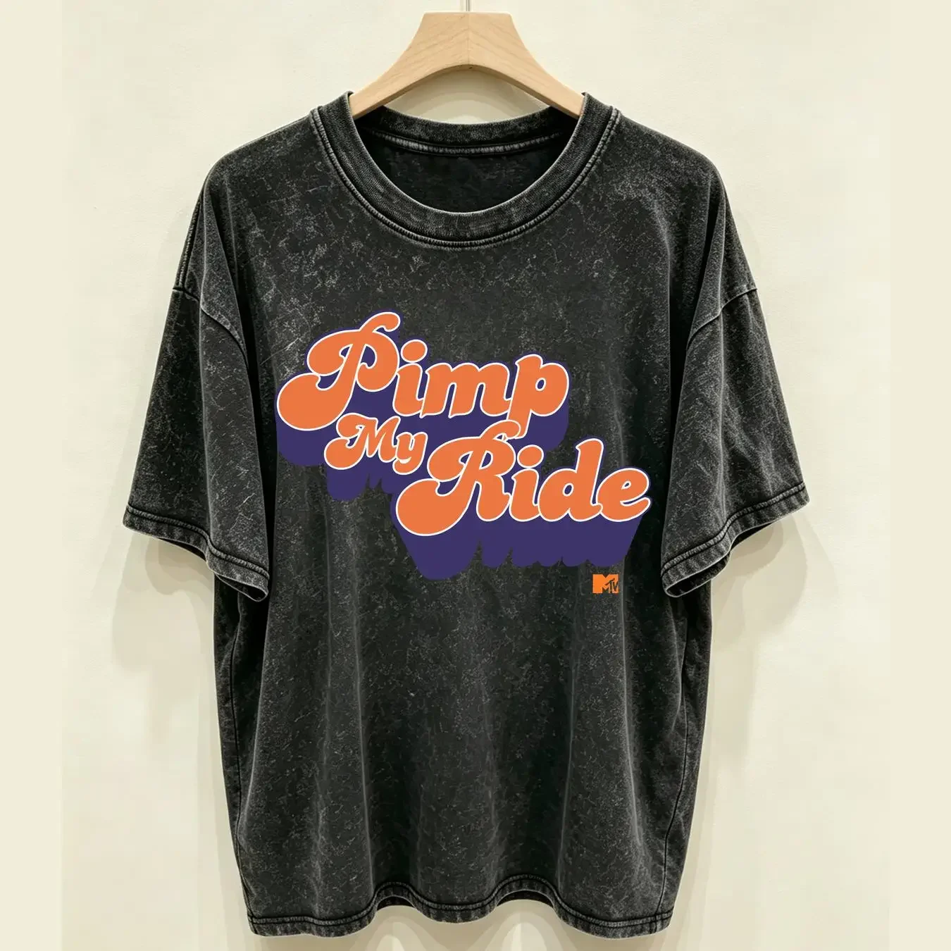 washed T Shirt MTV Men's Pimp My Ride 2004 Xzibit Reality TV Car Show Transforming Cars vintage Washed graphic Stylish