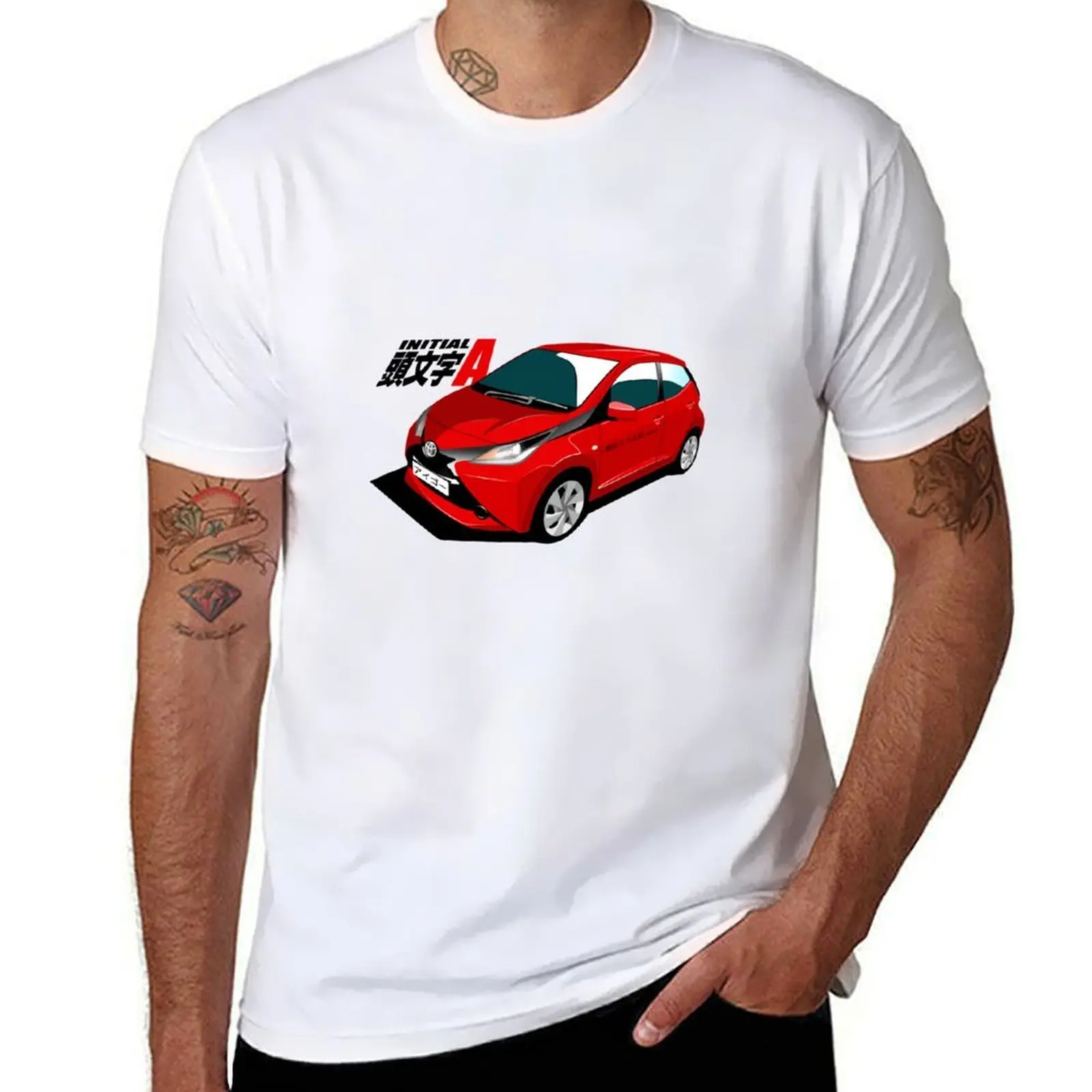 

Initial A: Aygo-t a New Tofu Delivery System! (Super Red II) T-Shirt t shirt personalised men t shirt cotton 100% T-Shirt