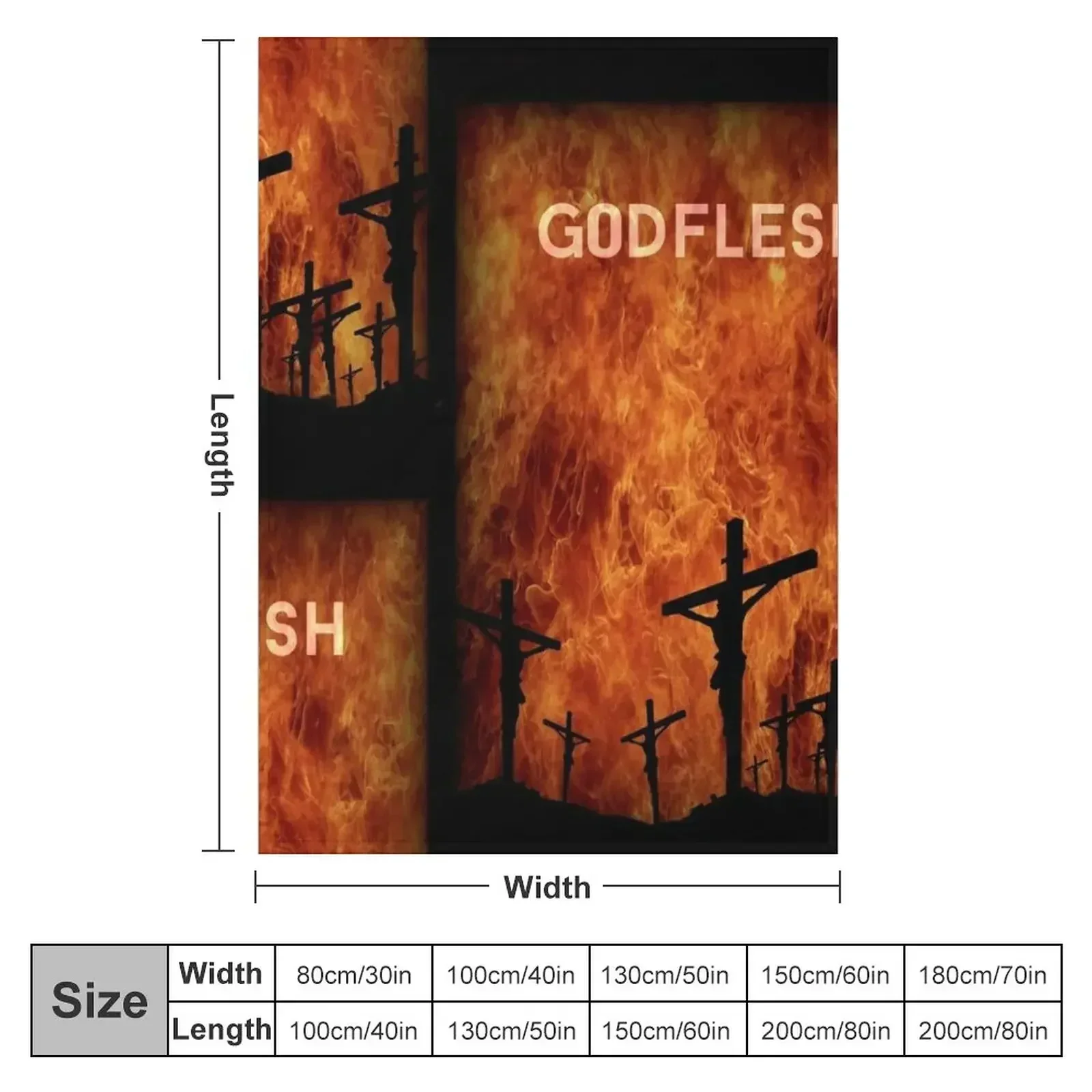 Godflesh - Streetcleaner. Throw Blanket Luxury Designer Multi-Purpose Blankets