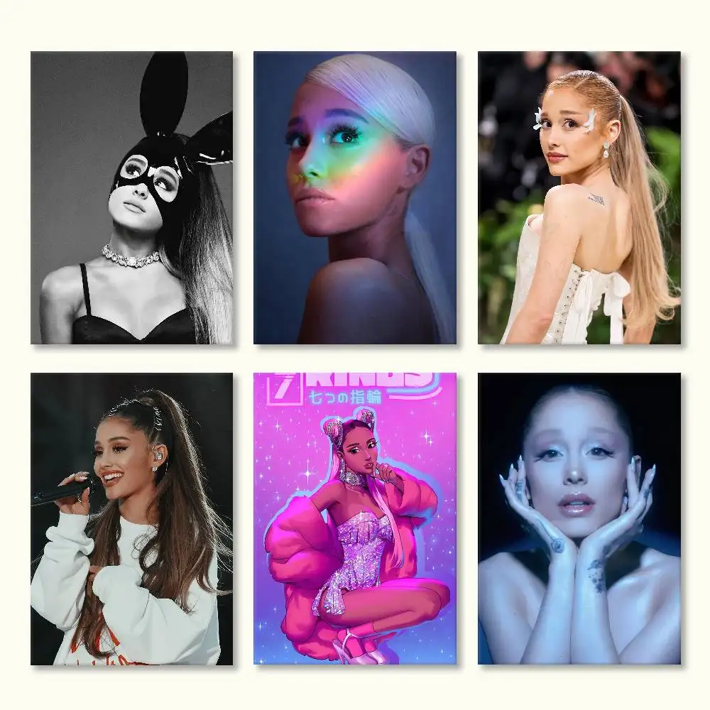 

A-Ariana Singer G-Grande Poster Versatile HD Waterproof Wall Art Self-Adhesive Decor for Any Space Ideal Gift