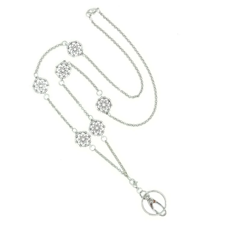 Металлическая цепная кормовая колье для ключей и значков держатель карты металлической цепь держателя значкостей Lanyards