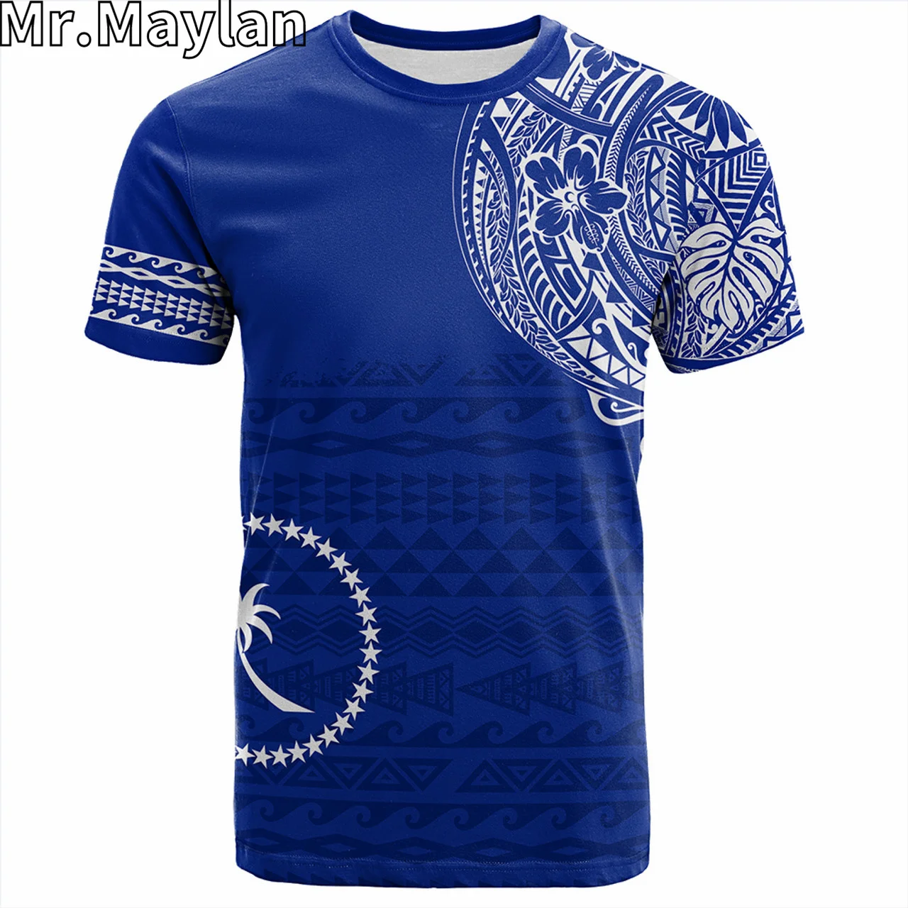 Custom 3D Chuuk Polynesian Hawaii T-Shirt Polynesian Authen Cultural Tribal Tattoo Tshirt Men Women Streetwear Unisex Tee Tops