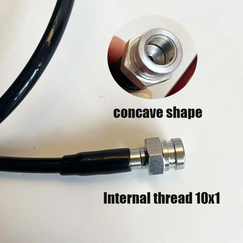 M10 10X1Automotive Hydraulic Brake Pipe Steel Wire Braided Brake Steel Throat Clutch Oil Pipe Inches Offroad Suspension Lift Kit - Image 3