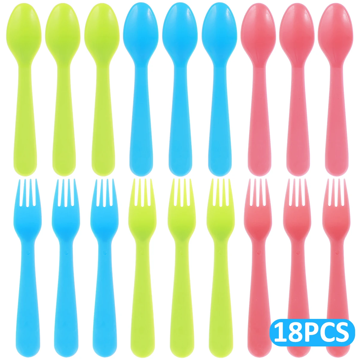 

Kids Forks And Spoons Set For Kids 18pcs Food Grade PP Toddler Utensils Portable Colorful Toddler Utensils Set Toddler Utensils