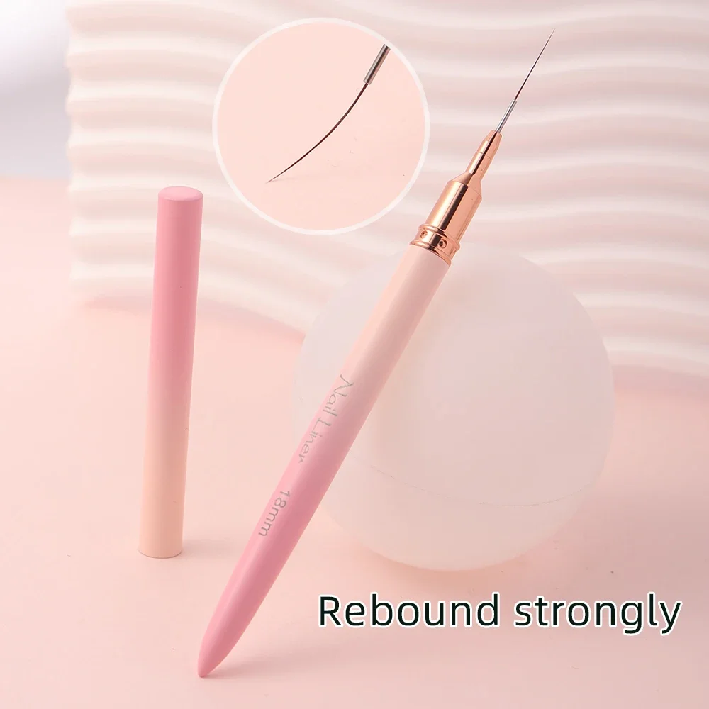 Sweet-Z 6 stks Liner Nagelborstel Dunne Lijn Nagelborstel Art Striping Borstels Detail Schilderen Pen Gel Nagelborstels Gereedschap Voor manicure